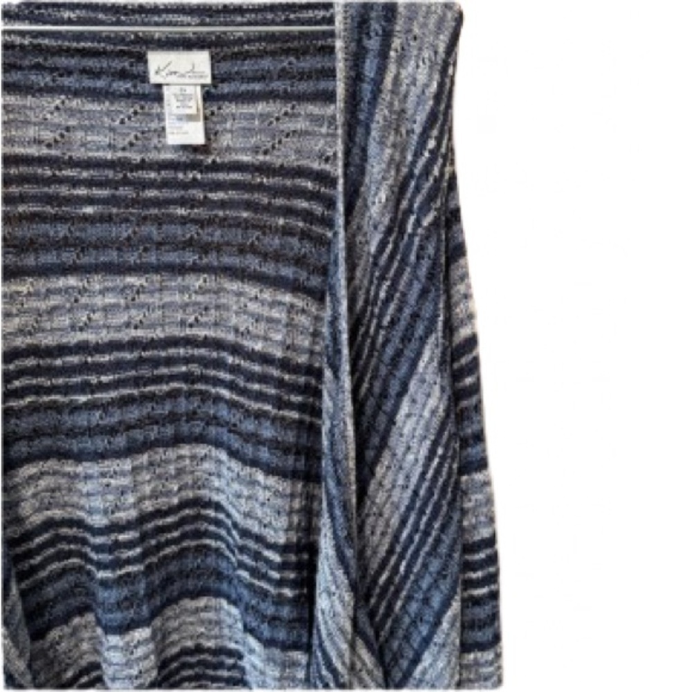 Woman’s Kim Rogers Shawl sweater 2X blue - Picture 3 of 4